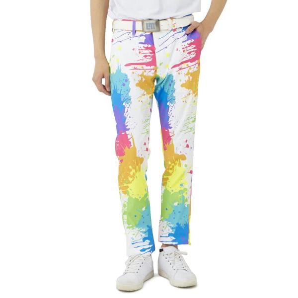 【 SALE 】 LOUDMOUTH ( ラウドマウス ) ストレッチツイル 柄ロングパンツ | メンズ | ゴルフ | ゴルフウェア | ストレッチ | 動きやすい | ポリエステル100% | 吸汗速乾 | UV | 764301 | らうどまうす | ロングパンツ | 派手