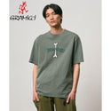 GRAMICCI ( グラミチ ) ボーンTシャツピグメントダイ Tシャツ 半袖Tシャツ カットソー クルーネック ユニセックス トップス コットン ピグメントダイ ヴィンテージライク 古着風 カジュアル アウトドア キャンプ レジャー タウンユース 春夏 グラミチTシャツ G6FM-T100