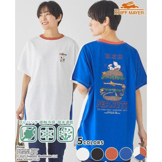 KRIFF MAYER ( クリフメイヤー ) スヌーピードルマンチュニック | LADYS | W2457829 | レディース | チュニック | トップス | 半袖 | スヌーピー | コラボ | 接触冷感 | プリントTシャツ | Tシャツ | 夏服 | くりふめいやー