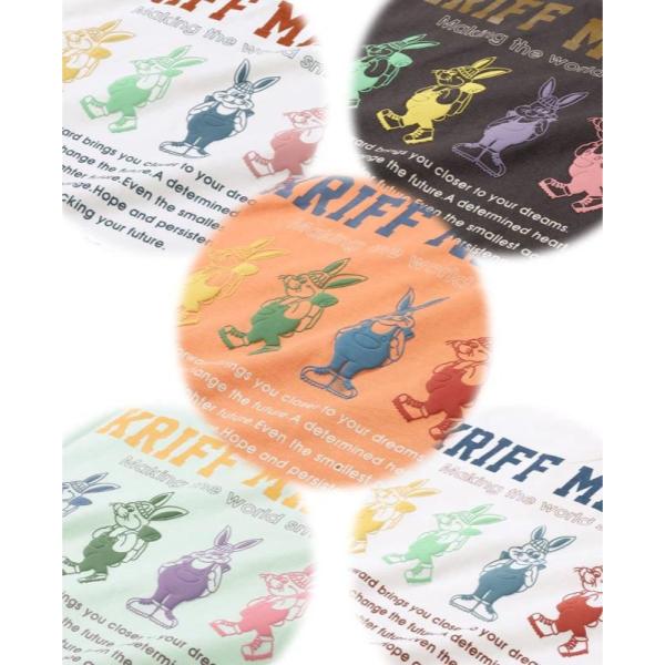 KRIFF MAYER ( クリフメイヤー ) クリフラビットロンT ( スタンド ) LADYS | W2536310 | レディース | シャツ | ロンT | 長袖 | Tシャツ | 発泡プリント | バックプリント | 体型カバー | ワンポイント | くりふめいやー