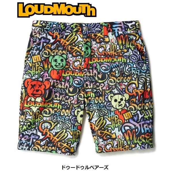 LOUDMOUTH ( ラウドマウス ) メンズ ECOベントメッシュ 柄ショートパンツ | ハーフパンツ | パンツ | ゴルフ | ウェア | ゴルフウェア | 派手 | 吸汗速乾 | UV | 接触冷感 | 遮熱 | ストレッチ | 765303