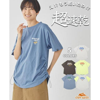 KRIFF MAYER ( クリフメイヤー ) 超速乾アクティブドローコードT | Tシャツ | LADYS | レディース | W2457831 | 2way | 速乾 | トップス | 夏 | レジャー | キャンプ | お出かけ | 旅行 | 伸縮 | 伸びる | ドライタッチ | くりふめいやー