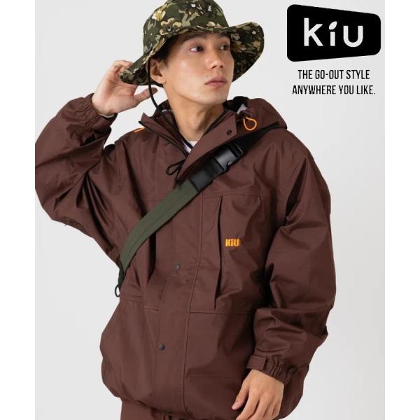 KiU ( キウ ) キウマウンテンブルゾン K592 ブルゾン ジャケット アウター メンズ レディース ユニセックス 防水 撥水 防風 アウトドアウェア キャンプウェア フェス レインウェア 春秋 アウター キャンプ アウトドア 登山 ハイキング ポリエステル