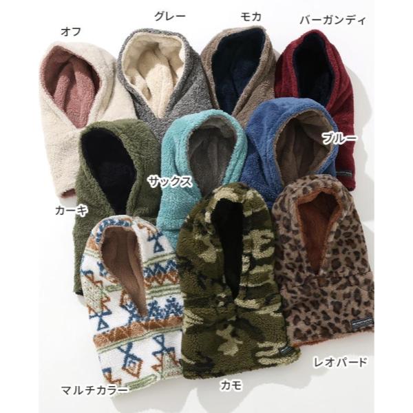 KRIFF MAYER ( クリフメイヤー ) ニンジャりん フード型 ボリューム ネックウォーマー | MENS | LADYS | KIDS | J2527845 | メンズ | レディース | キッズ | ユニセックス | 防寒 | 暖かい | 寒さ対策 | 通学 | オシャレ | 2way | マフラー | ボア | リバーシブル