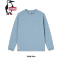 CHUMS ( チャムス ) ブービーフェイスポケットブラッシュドロングスリーブTシャツ 長袖Tシャツ ロンT メンズ レディース ユニセックス ブービーバード ポケットTシャツ コットン 綿100％ ブラッシュド 裏起毛風 秋冬 春 トップス カジュアル タウンユース 普段着 CH01-2670