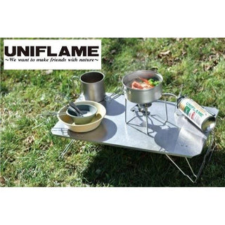 UNIFLAME ( ユニフレーム ) フィールドラック ステンレス天板III | アウトドア | ラック | テーブル | キャンプ | コンパクト | シンプル | 持ち運び | ゆにふれーむ | 611562