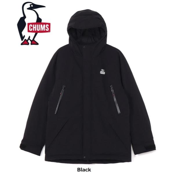 CHUMS ( チャムス ) ステルスシートダウンパーカー | ダウンジャケット | アウター | パーカー | 冬服 | ストレッチダウン | 撥水 | フード | CH04-1483 | シンプル | ロゴ | ちゃむす