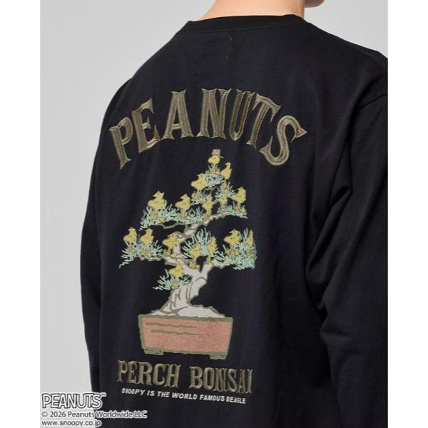 KRIFF MAYER ( クリフメイヤー ) スヌーピー刺繍ロンT ( 盆栽 ) MENS | 2537808 | メンズ | ウェア |アパレル | 長袖 | Tシャツ | ロンT | コラボ | スヌーピー | ウッドストック | オシャレ | カジュアル | くりふめいやー