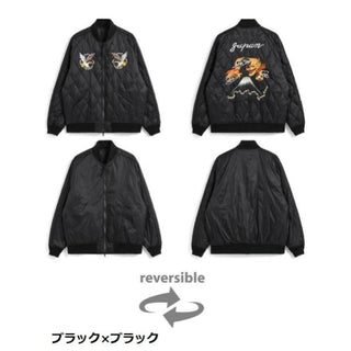 TAION ( タイオン ) ジャパンスペシャル リバーシブル スカジャン ダウンジャケット | ジャケット | ダウン | 防寒 | 冬 | アウター | かっこいい | リバーシブル | メンズ | レディース | ユニセックス | TAION-JK04JS-N1 | たいおん