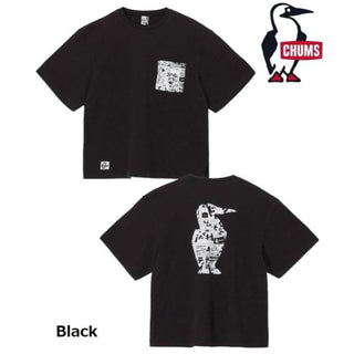 CHUMS ( チャムス ) ループパイルオノマトペショートスリーブクルートップ | シャツ | 半袖 | 半袖Tシャツ | Tシャツ | 夏 | 裏毛 | オーバーサイズ | 胸ポケット | お出かけ | オシャレ | CH00-1558 | トップス | ちゃむす