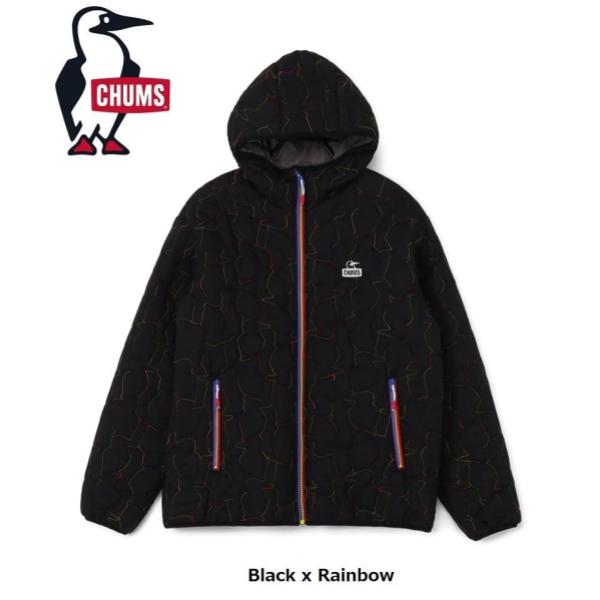 CHUMS ( チャムス ) ブービーステッチパテッドパーカー | ジャケット | アウター | ブラック | キルティング | 中綿 | 軽い | 軽量 | フード | 着ぶくれしない | ちゃむす | CH04-1468 | ロゴ | 刺繍 | 秋 | 冬