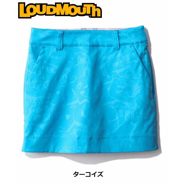 LOUDMOUTH ( ラウドマウス ) レディース ストレッチツイル エンボススカート | スカート | ゴルフ | ゴルフウェア | シンプル | ポリエステルツイル | 無地 | 動きやすい | 764352 | UV | 吸汗速乾