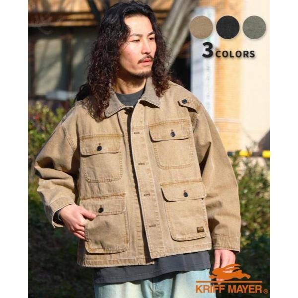 KRIFF MAYER ( クリフメイヤー ) マルチポケット森林ジャケット | MENS | 2535101 | メンズ | ジャケット | 春 | シンプル | ポケット | ヴィンテージ | アウター | オシャレ | くりふめいやー | レジャー | お出かけ | アウトドア | カジュアル
