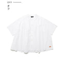 【 SALE 】 KRIFF MAYER ( クリフメイヤー ) ボックスギャザー半袖シャツ | LADYS | W2545115 | 半袖 | 体型カバー | 綿100% | シンプル | カジュアル | 大人カジュアル | お洒落 | お出かけ | くりふめいやー