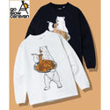 go slow caravan ( ゴースローキャラバン ) 超ヘビーUSA/C ナポリタンクマ ロングスリーブ TEE MENS | WOMENS | Tシャツ | ウェア | トップス | 長袖 | 長袖Tシャツ | クマ | ナポリタン | カジュアル | ごーすろーきゃらばん