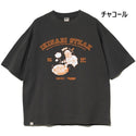 DUCKSTER × いきなりステーキコラボS/TEE カレッジ Tシャツ 肉 半袖 半袖Tシャツ メンズ レディース ユニセックス おじさん トップス ワイルドステーキ プリントTシャツ プリントT ストリート 夏 カジュアル 950216