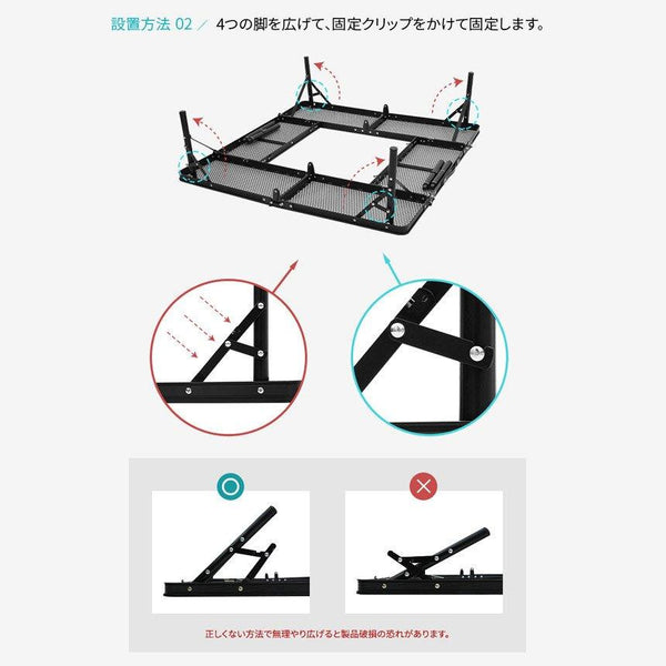 KZM OUTDOOR（ カズミ アウトドア ）OPTIMUS焚火台テーブル テーブル アウトドア キャンプテーブル 焚火台 おしゃれ スチール グリル 折り畳み式 バーベキュー キャンプ用品 (kzm-k22t3u04)