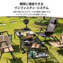 KZM OUTDOOR（ カズミ アウトドア ）アイアンメッシュ BBQ ローテーブル アウトドアテーブル 折りたたみ キャンプ アウトドア 机 軽量 バーベキュー キャンプ用品 (kzm-k20t3u006)