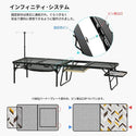 KZM OUTDOOR（ カズミ アウトドア ）アイアンメッシュ BBQ ローテーブル アウトドアテーブル 折りたたみ キャンプ アウトドア 机 軽量 バーベキュー キャンプ用品 (kzm-k20t3u006)