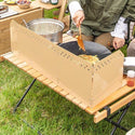 KZM OUTDOOR（ カズミ アウトドア ）ウインドシールド S 風避け コンロ バーナー ウィンドシールド ウィンドスクリーン 防風 風防 仕切り キャンプ アウトドア キャンプ用品 (kzm-k21t3k04)