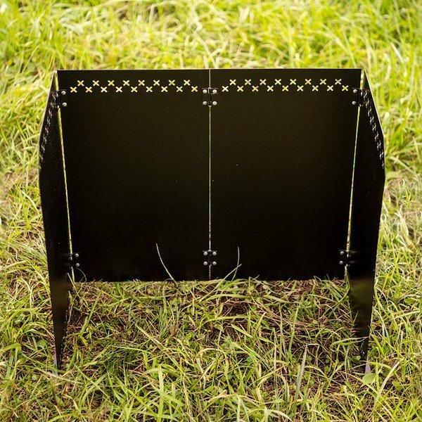KZM OUTDOOR（ カズミ アウトドア ）ウインドシールド L 風避け コンロ バーナー ウィンドシールド ウィンドスクリーン 防風 風防 仕切り キャンプ アウトドア キャンプ用品 (kzm-k21t3k05)