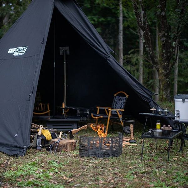 GRIP SWANY（グリップスワニー）FIRE PROOF GS MOTHER TENT/ BLACK　GST-04