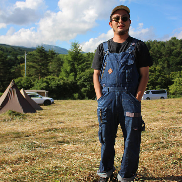 grn outdoor(ジーアールエヌアウトドア) HIASOBI CAMPER BIG BEN OVERALL【INDIGO】