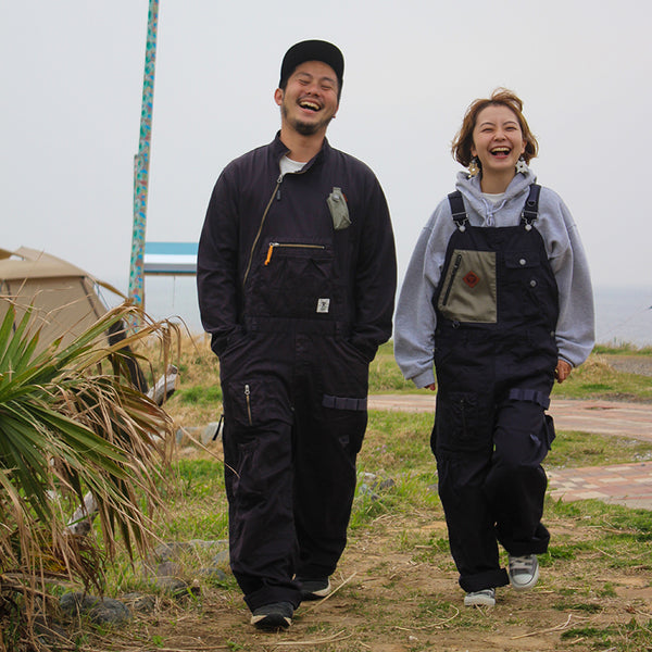 grn outdoor(ジーアールエヌアウトドア) HIASOBI CAMPER BIG BEN OVERALL【BLACKDENIM】