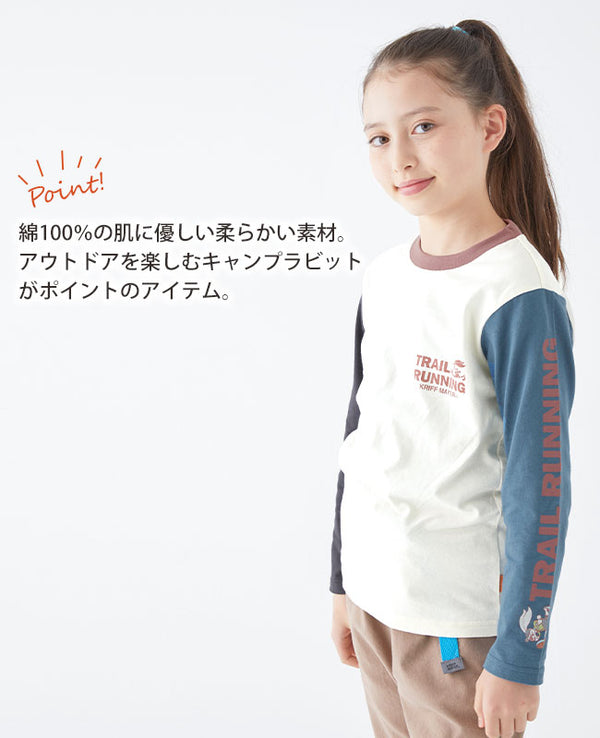 KRIFF MAYER（クリフメイヤー）KIDSキャンプラビットロゴTEE 2237826K