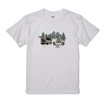 FIELD SEVEN × FIELDOG コラボ キャンプTシャツ カジュアルトップス ウエア ダブルステッチ ハイエース フレンチブルドッグ  　