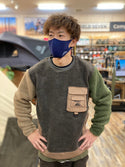 KRIFF MAYER×FIELD SEVENコラボ企画　HINOKOフリースクルーネック MULTI カジュアルトップス アメカジ アウトドアウエア ボアフリース 難燃
