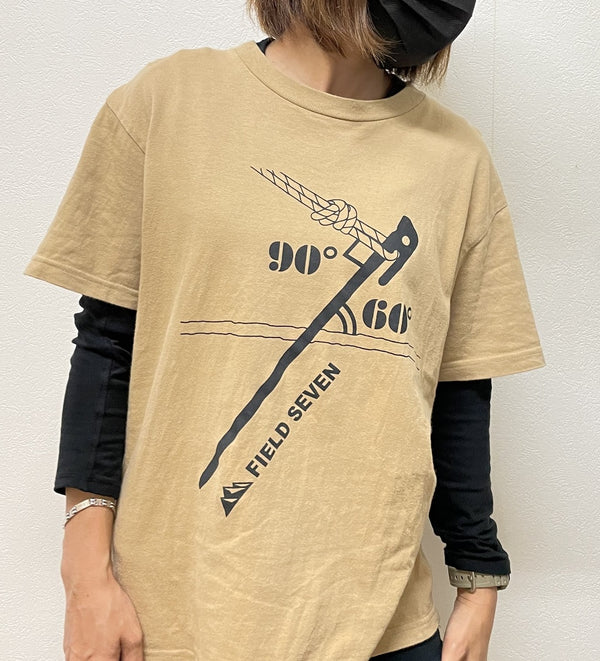 FIELD SEVEN(フィールドセブン) ぺぐT-shirt キャメル