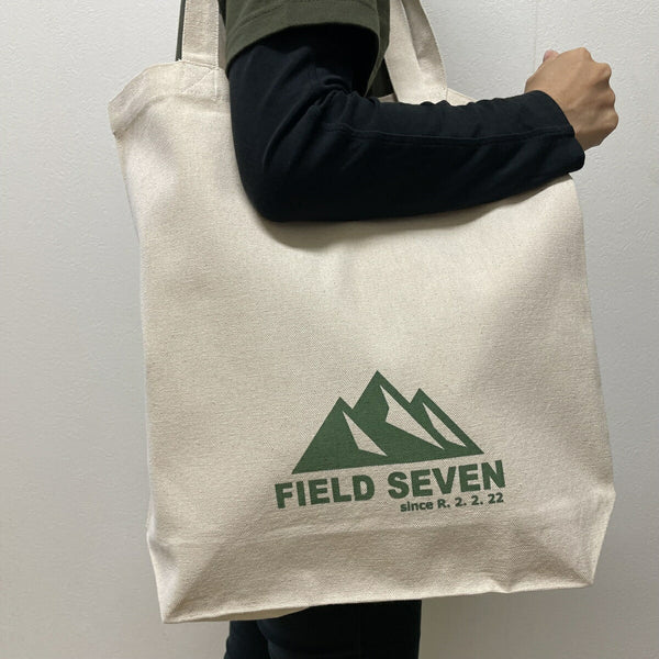 FIELD SEVEN(フィールドセブン) コットントートバッグB4 ナチュラル | サンドベージュ | トートバッグ | バッグ | コットン | オリジナル | B4 | お出かけ | アウトドア | キャンプ