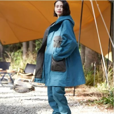 JRD（ジェーアールディ―）JRD&JARLD フード ポンチョコートHOODED FIRE PROOF PONCHO COAT